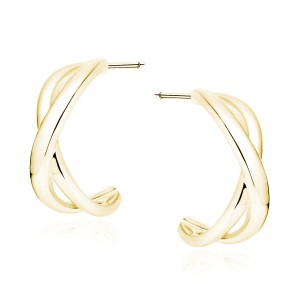 Cercei argint placati cu aur galben Infinity DiAmanti Z1970EG-DIA (Argint 925‰ 4,2 g.) 